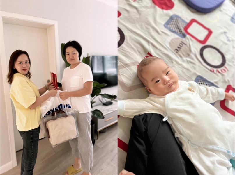 公司综合部慰问生育女员工送祝福